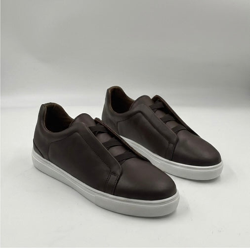 NOVARO – Sneakers en Cuir Véritable