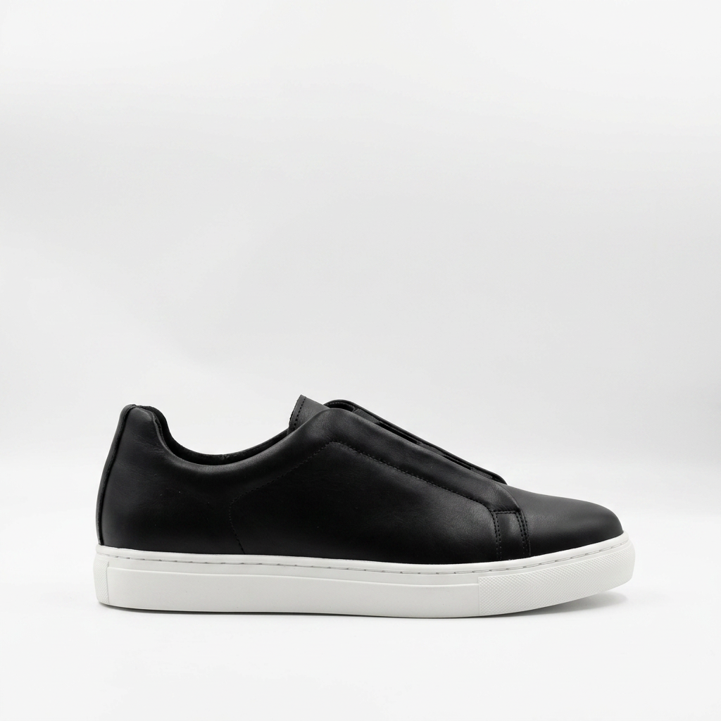 NOVARO – Sneakers en Cuir Véritable